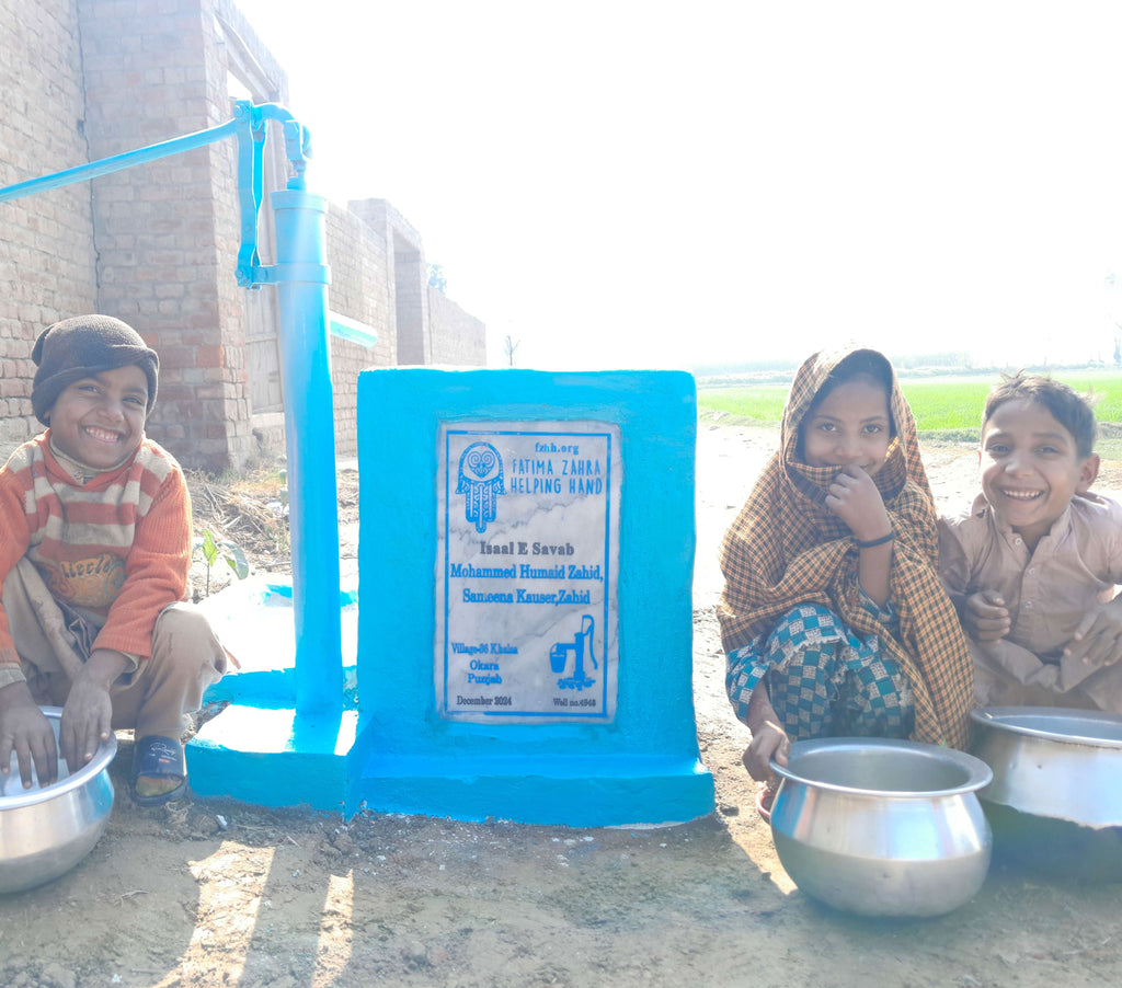 Punjab, Pakistan – Muhammad Humaid Zahid, Ameena Kausar Zahid – US Order no. 37334 - Well no 4948