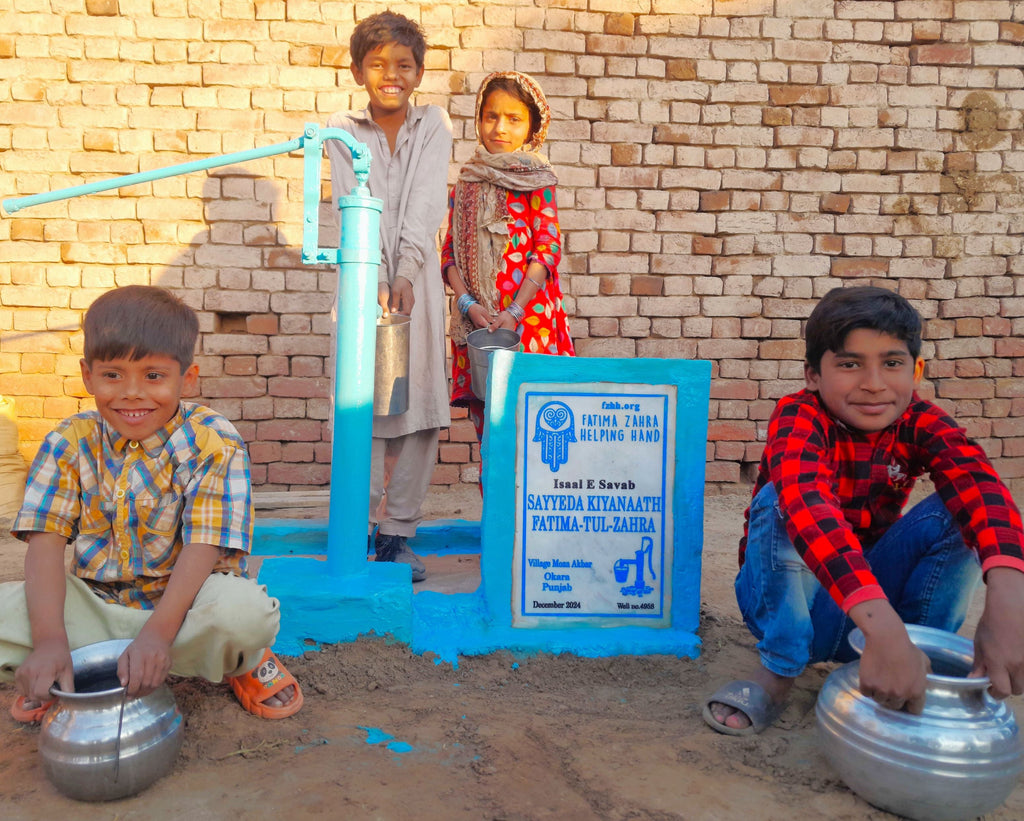 Punjab, Pakistan – Sayyeda Kiyanaath - Fatima-tul-Zahra (AS) – CA Order no. 37410 - Well no. 4958