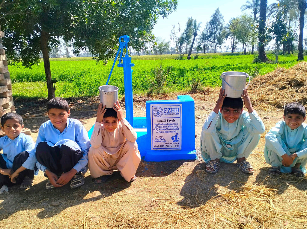 Punjab, Pakistan – Sayyidina Imam Hassan (A.S.), Sayyidina Imam Jafar as Sadiq (A.S.), Mawlana Shaykh Abdullah al Faiz ad Daghestani (Q) – US Order no. 60114 - Well no. 5451