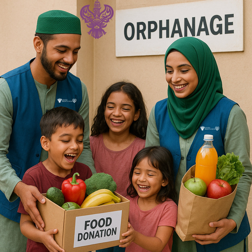 Lahore, Pakistan - Participating in Orphan Support Program & Mobile Food Rescue Programs by Distributing Essential Foods to 60+ Beloved Orphans at Local Community's Orphanage