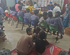 Lahore, Pakistan - Participating in Pediatric Ward & Orphan Support Program by Setting Up Free FZHH Medical Camp Providing Essential Medical Checkups, Medicines with Multivitamins, Deworming Sessions & Distributing Goodie Bags to 52+ Beloved Orphans