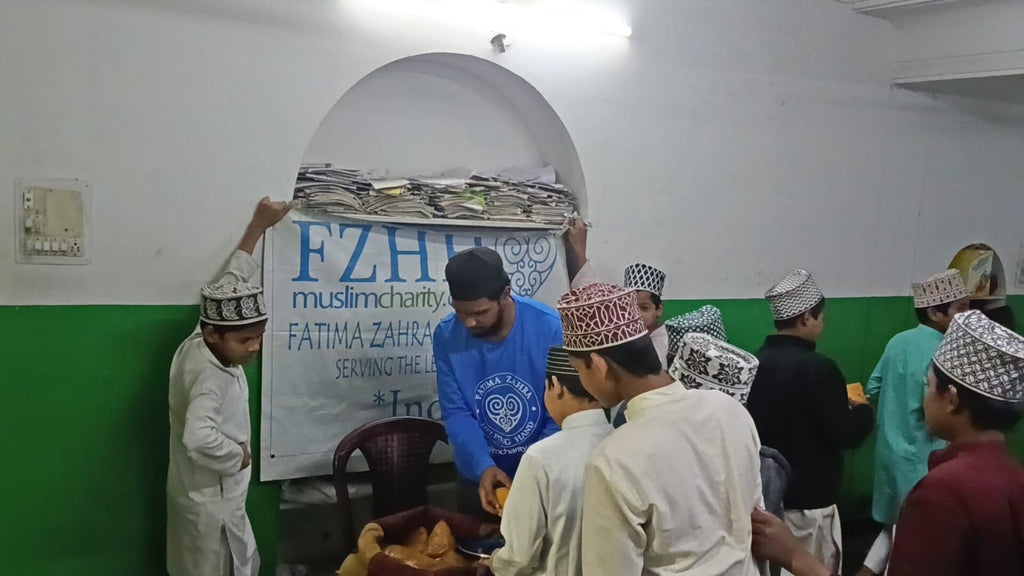 Hyderabad, India - Participating in Our Mobile Food Rescue Program by Preparing, Packaging, Serving & Distributing Hot Homemade Meals to 150+ Less Privileged Madrasa Children & Homeless Families