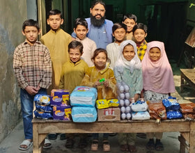 Lahore, Pakistan - Participating in Orphan Support Program & Mobile Food Rescue Program by Distributing Monthly Ration to Local Community's Orphanage Serving Beloved Orphans & Less Privileged Children