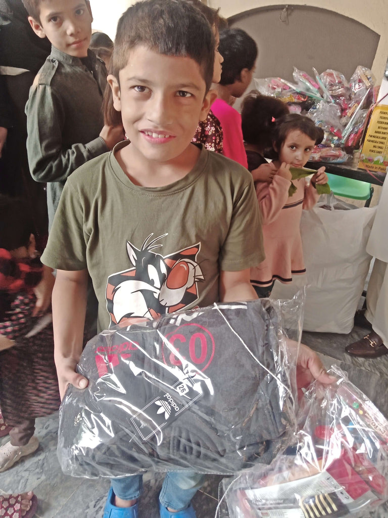 Lahore, Pakistan - Participating in Orphan Support Program by Distributing Brand New Warm Winter Clothes & Goodie Bags to 67+ Beloved Orphans at Local Community's Orphanage