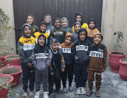 Lahore, Pakistan - Participating in Orphan Support Program by Distributing Brand New Warm Winter Clothes & Fresh Juice to 16+ Beloved Orphans at Local Community's Orphanage