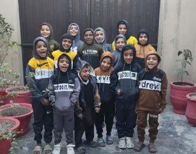 Lahore, Pakistan - Participating in Orphan Support Program by Distributing Brand New Warm Winter Clothes & Fresh Juice to 16+ Beloved Orphans at Local Community's Orphanage