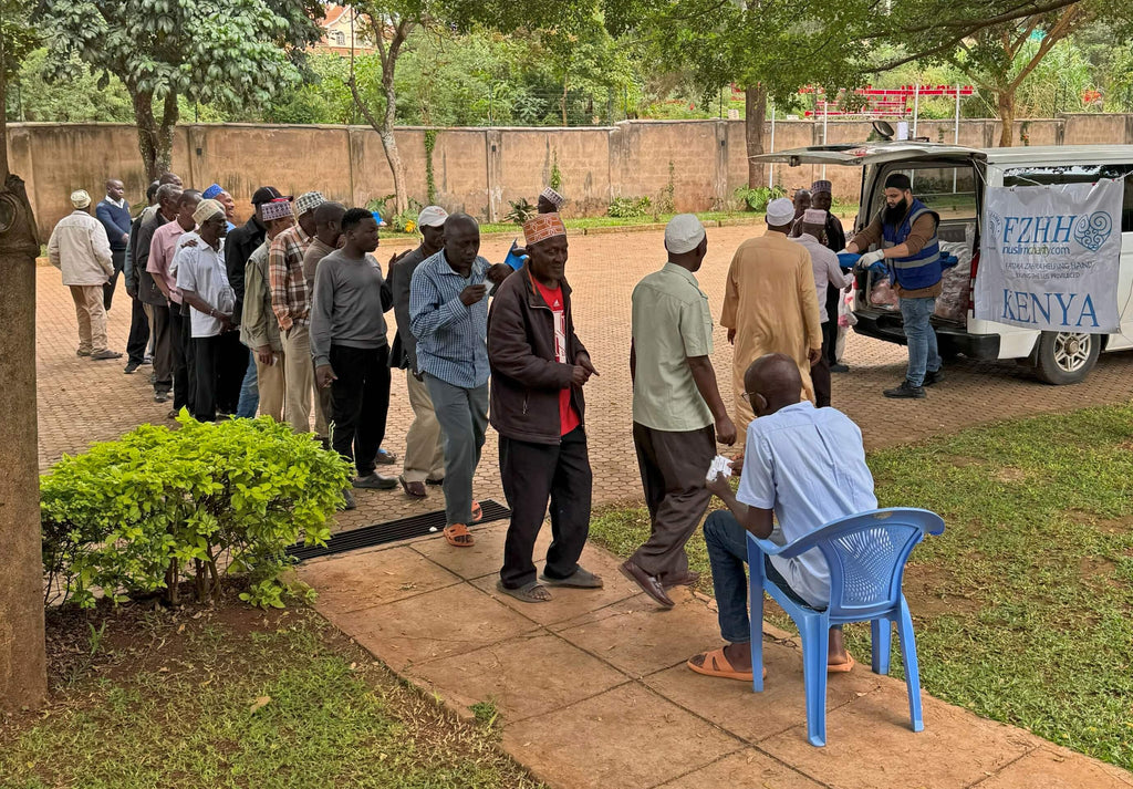 Nairobi, Kenya - Participating in Holy Qurbani Program & Mobile Food Rescue Program by Processing, Packaging & Distributing Over 2130+ lbs. of Holy Qurbani Meat from 121+ Holy Qurbans to Local Community's 533+ Less Privileged People