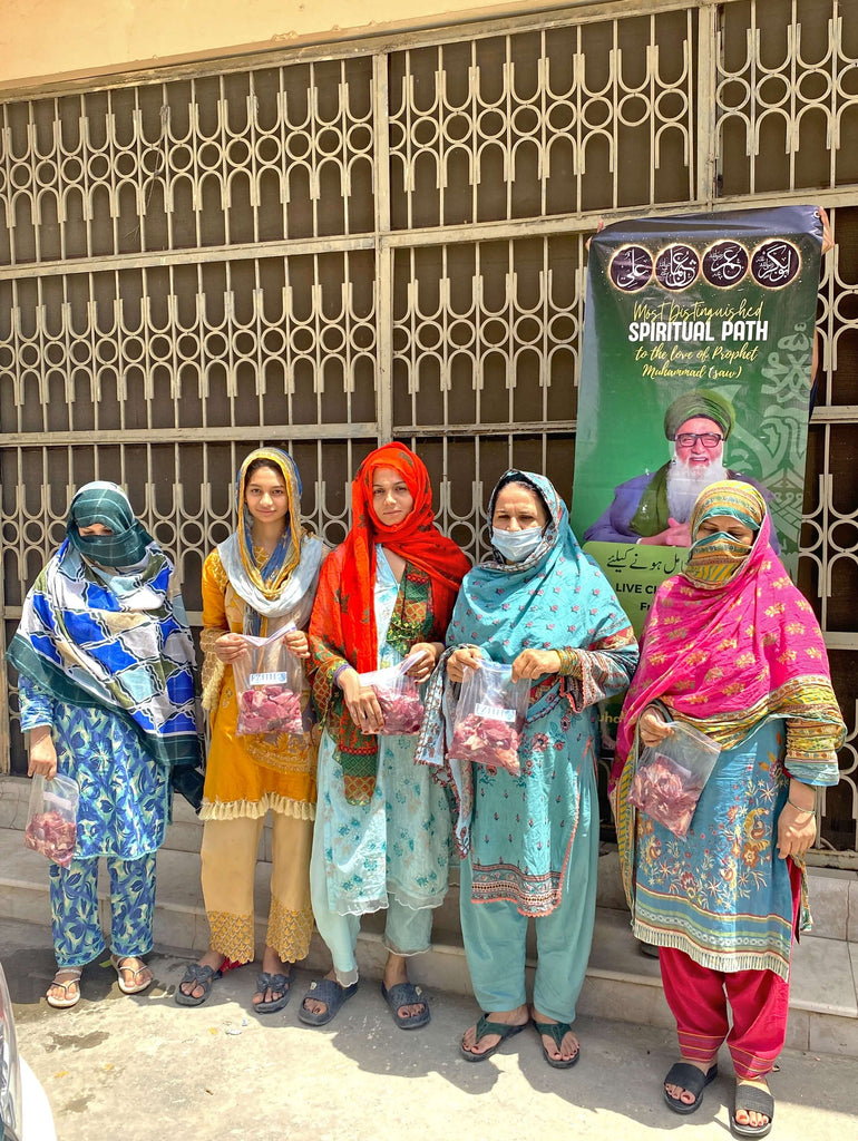 Lahore, Pakistan - Participating in Holy Qurbani Program & Mobile Food Rescue Program by Processing, Packaging & Distributing Holy Qurbani Meat from 72+ Holy Qurbans to Local Community's 600+ Less Privileged Families
