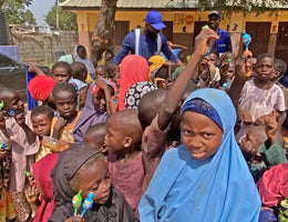 Abuja, Nigeria - Participating in Mobile Food Rescue Program by Distributing 20+ Rice Bags, 10+ Footwear & 200+ Candies to Less Privileged Children & Women at Local Community's Internally Displaced Camp