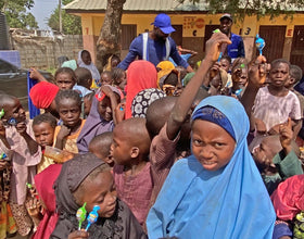 Abuja, Nigeria - Participating in Mobile Food Rescue Program by Distributing 20+ Rice Bags, 10+ Footwear & 200+ Candies to Less Privileged Children & Women at Local Community's Internally Displaced Camp