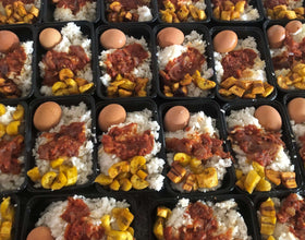 Abuja, Nigeria - Participating in our Mobile Food Rescue Program by Preparing, Packaging & Distributing Hot Homemade Meals & Water Bottles to 30+ Less Privileged People