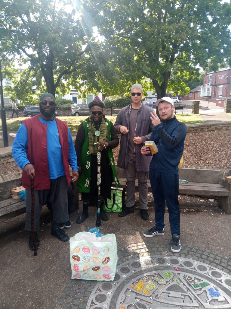 Sheffield, UK - Honoring URS/Union of Sayyidina Mawlana Shaykh Yaqub al Charikhi ق ع by Cooking & Distributing 43+ Hot Meals, Cold Water Bottles & Flapjacks to Local Community's Homeless & Less Privileged People