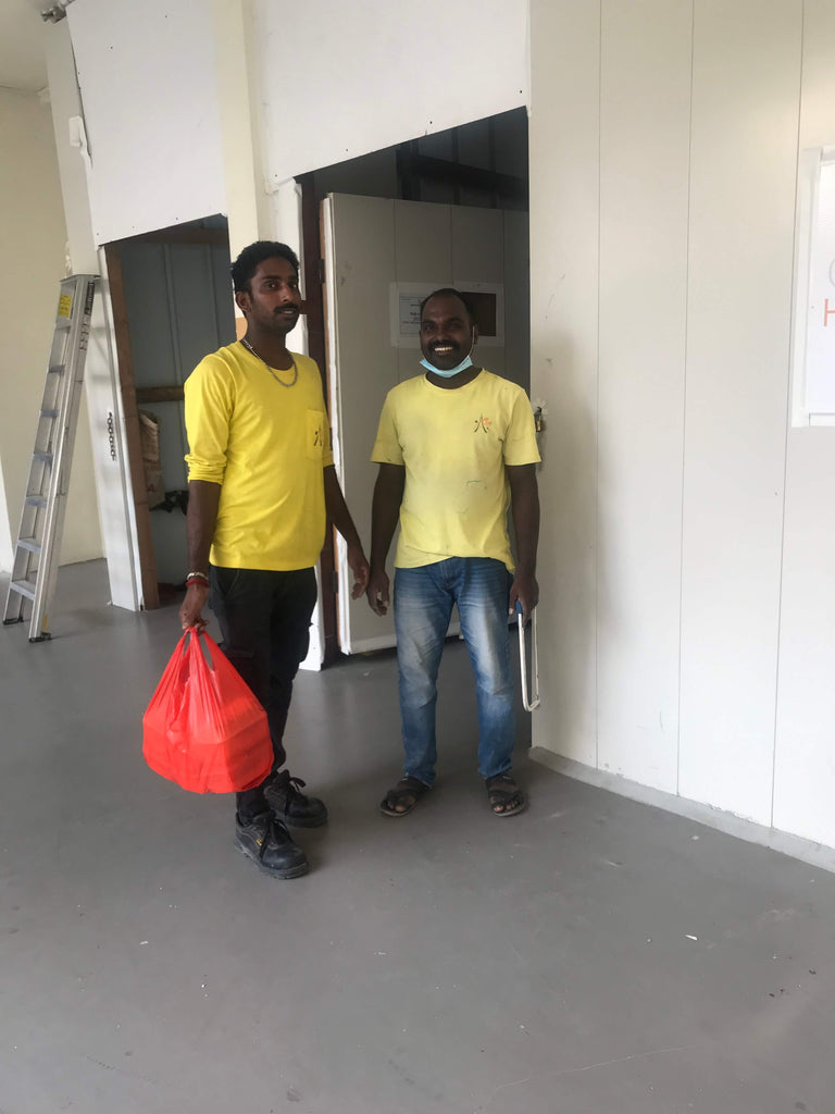 Simei, Singapore - Honoring URS/Union of Sayyidina Imam Ali ar-Rida ع & Holy Day of Arba’een by Preparing & Distributing 23+ Hot Home Cooked Meals & Cold Drinks to Local Community's Migrant Workers