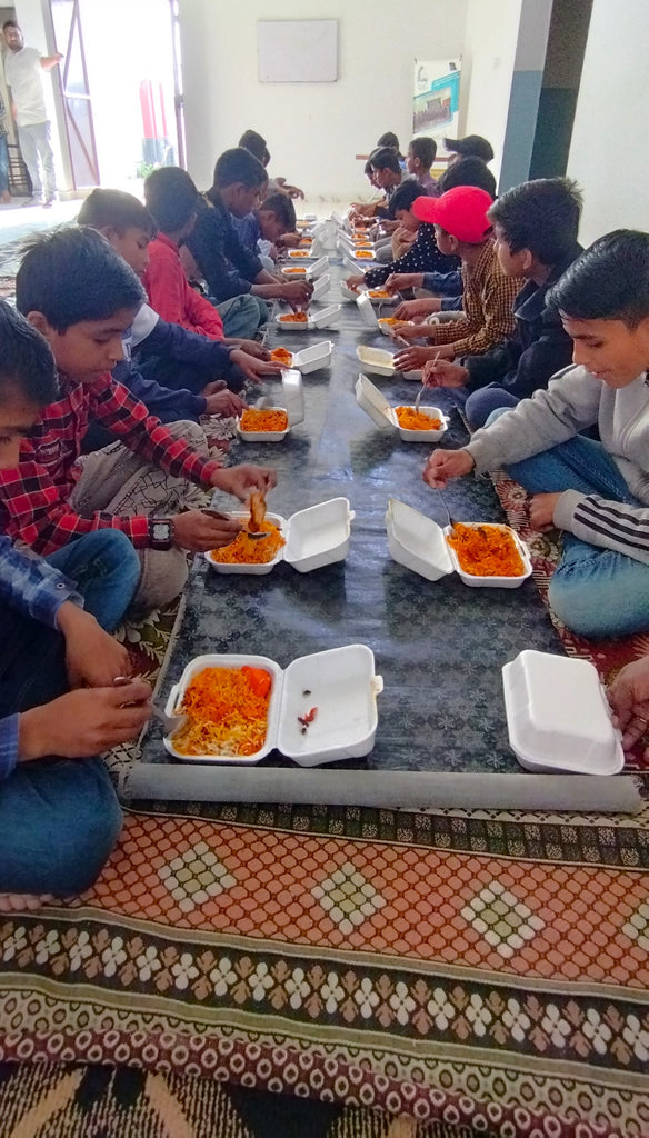 Lahore, Pakistan - Participating in Orphan Support Program & Mobile Food Rescue Program by Serving Hot Lunches & Sweets to 60+ Beloved Orphans at Local Community's Orphanage