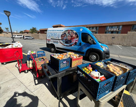 Los Angeles, California - Participating in Mobile Food Rescue Program by Rescuing & Distributing Over 1100+ lbs. of Essential Foods, Groceries & Supplies to Local Community's Food Pantry Serving Less Privileged Families