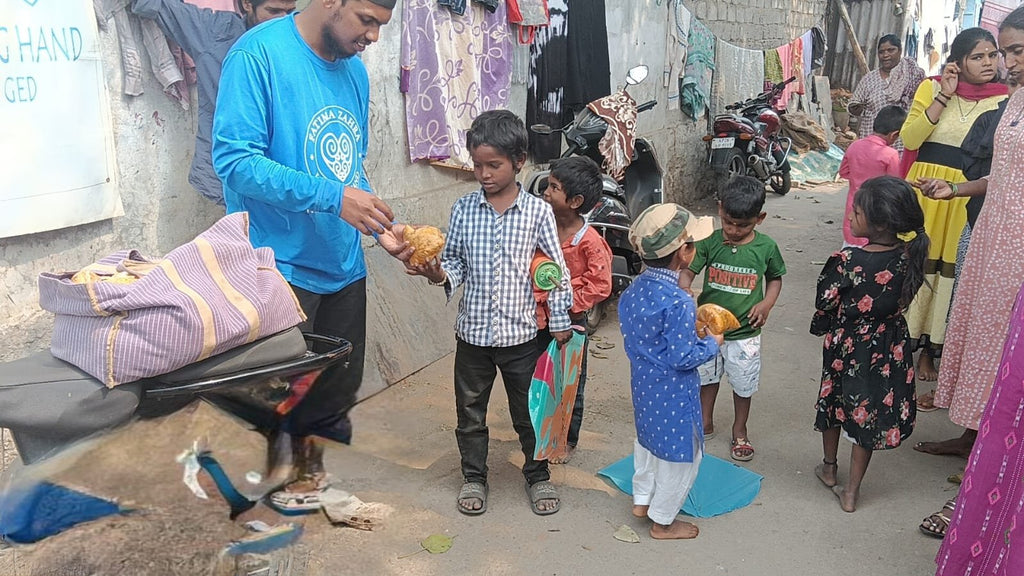 Food Distribution Activity in Hyderabad, India - Jan 15 2026