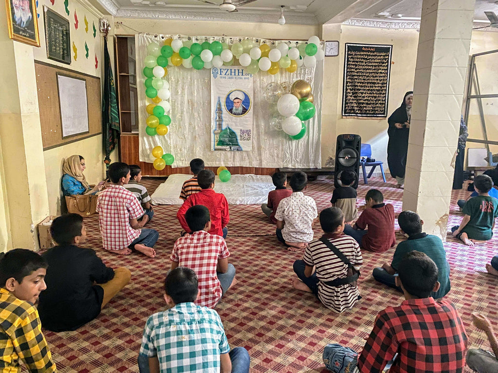 Lahore, Pakistan - Honoring URS/Union Sharif of Sultan al Awliya Fard Alam Shahe Kul Mawlana Shaykh Shah Bahauddin Naqshband Uwaisi al Bukhari ق ع Hasani wal Husseini by Celebrating Mawlid an Nabi ﷺ at Orphanage & Serving Blessed Meals to Beloved Orphans