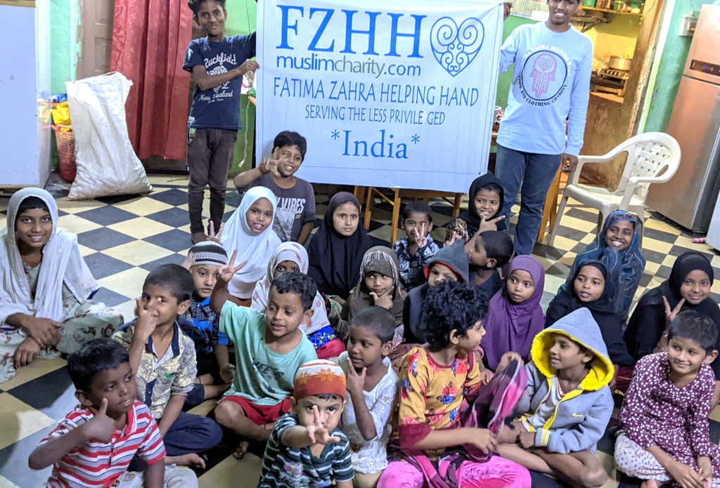 Hyderabad, India - Honoring URS/Union Sharif of Sayed Dr. Khosrow Mike Mirahmadi MD (Hijri) & Sayyidatina Zainab bint Khuzaymah ع by Distributing Holy Qurbani Meat to Local Community's Beloved Orphans & Less Privileged Families