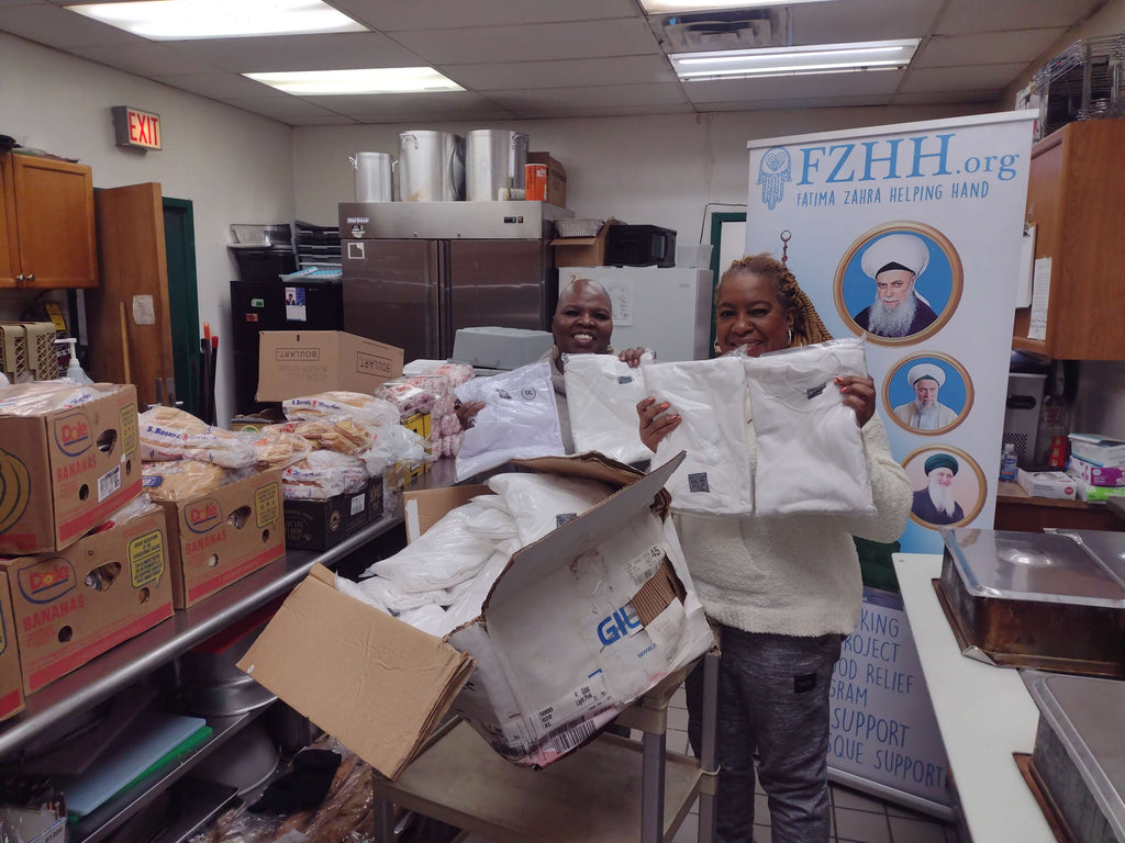 Honoring URS Mubarak of Sayyidina Abu Bakr as Siddiq (as) by Distributing Surplus Bakery Items & Donated Winter Apparel to Community’s Homeless Shelter – CHI