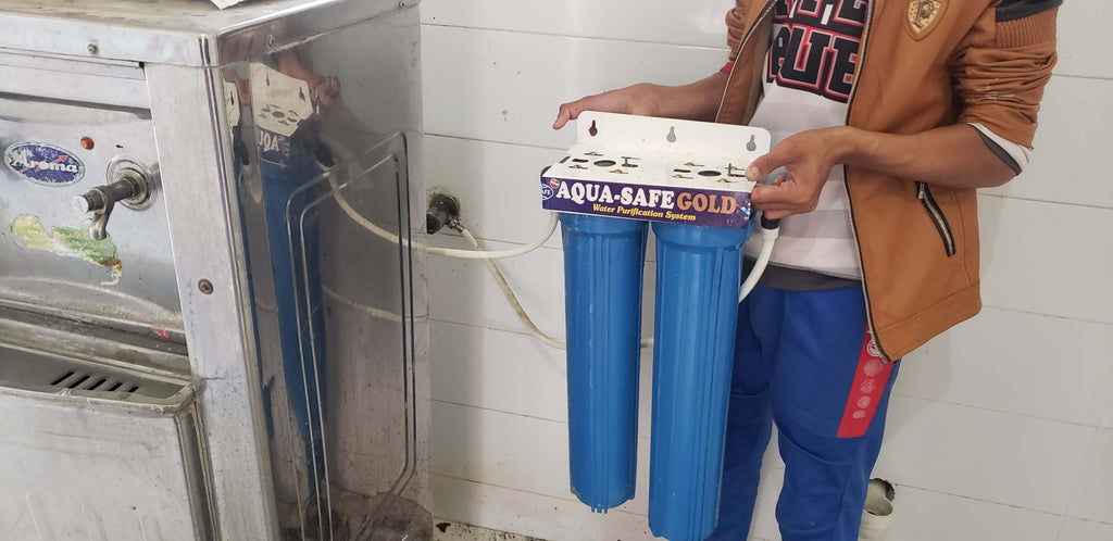 Lahore, Pakistan - Participating in Orphan Support Program by Installing Brand New Water Filters at Local Community's All Girls Orphanage