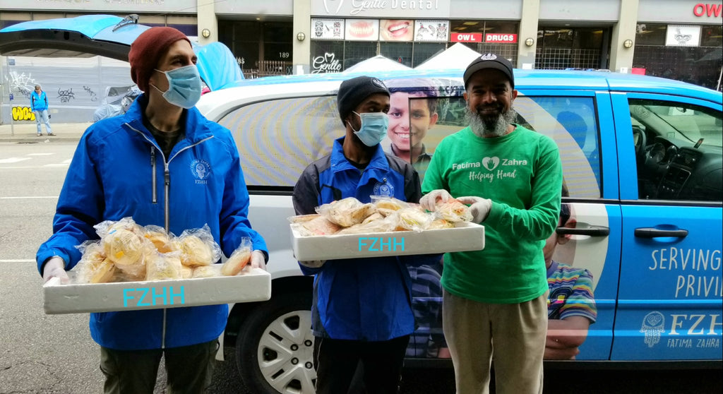 Canada - Honoring Holy Tenth Day of Dhul Hijjah & Holy Eid al-Adha by Serving 300+ Nutritious Food Packages to Community's Homeless & Less Privileged People