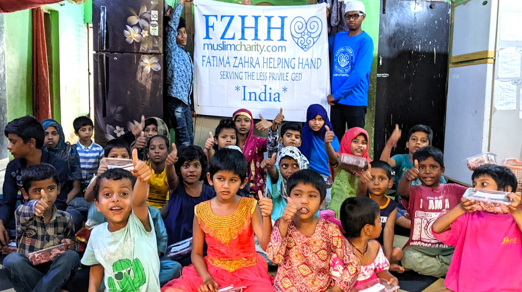 Hyderabad, India - Participating in Holy Qurbani Program by Processing, Packaging & Distributing Holy Qurbani Meat to Local Community's Beloved Orphans & Less Privileged Families