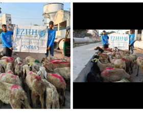 Hyderabad, India - Participating in Our Holy Qurbani Program & Mobile Food Rescue Programs by Processing, Packaging & Distributing Holy Qurbani Meat from 32+ Holy Qurbans to 480+ Less Privileged Families