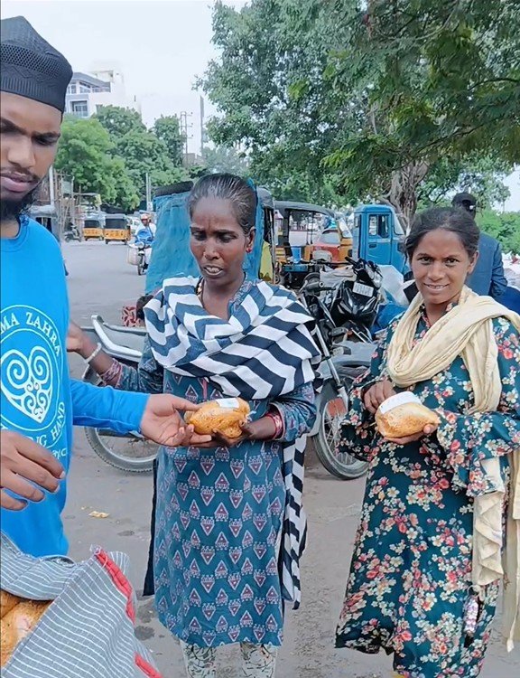 Food Distribution Activity in Hyderabad, India - Aug 8, 2026