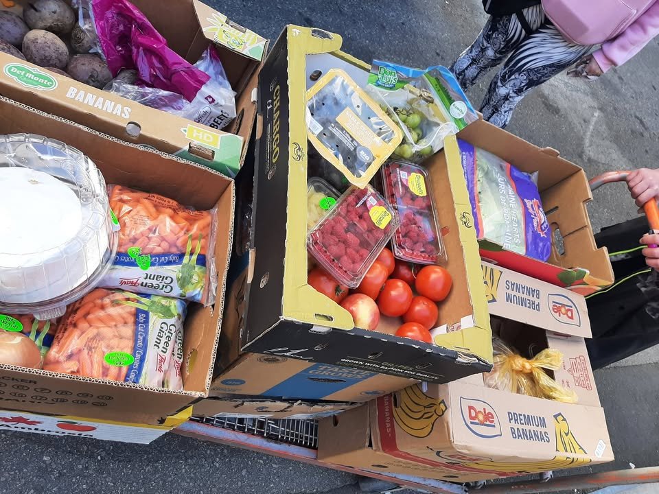 Food Distribution Activity in Vancouver, BC, Canada - Mar 4, 2026